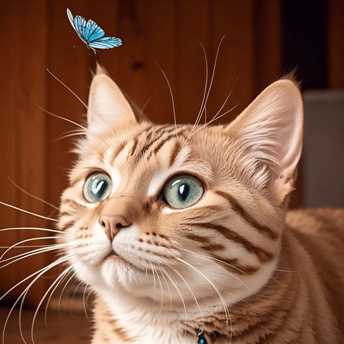 Little Tiger with Butterfly