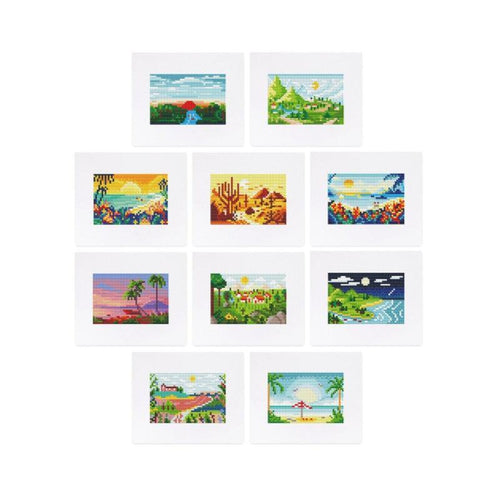 10 Mini Diamond Paintings - Summer set