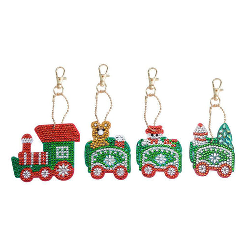 Keychain Christmas Train | 4 pieces