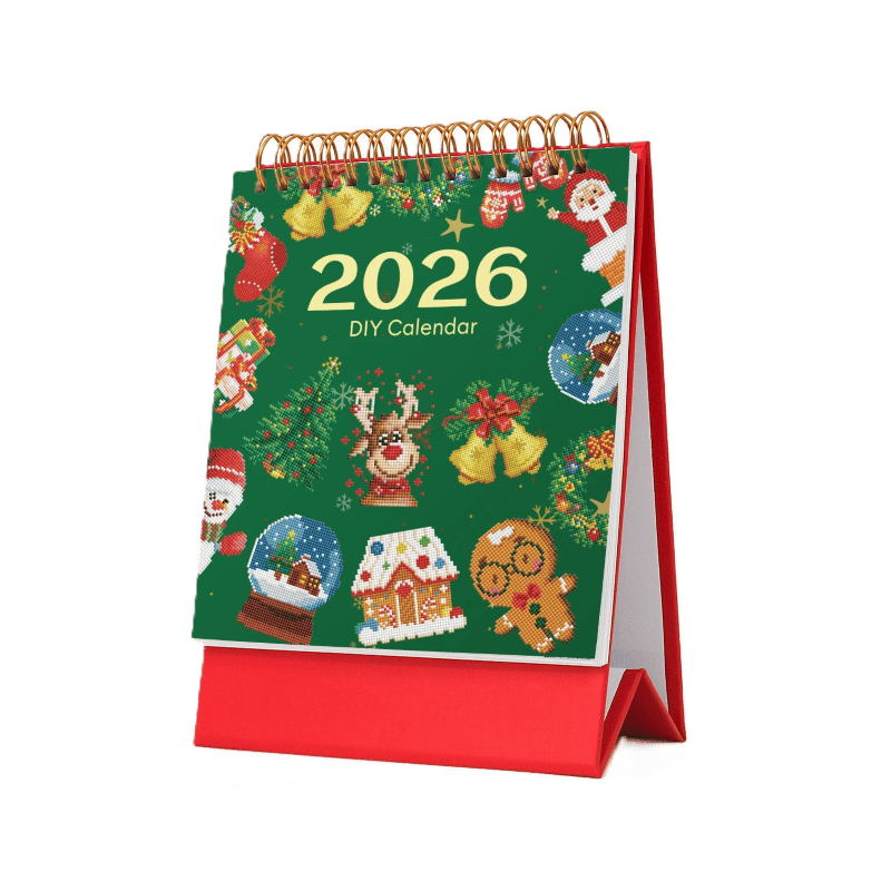 2026 Diamond Painting Desk Calendar – Christmas Edition