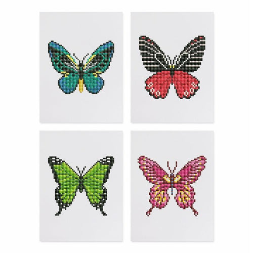 4 Mini Diamond Paintings - Butterfly Set