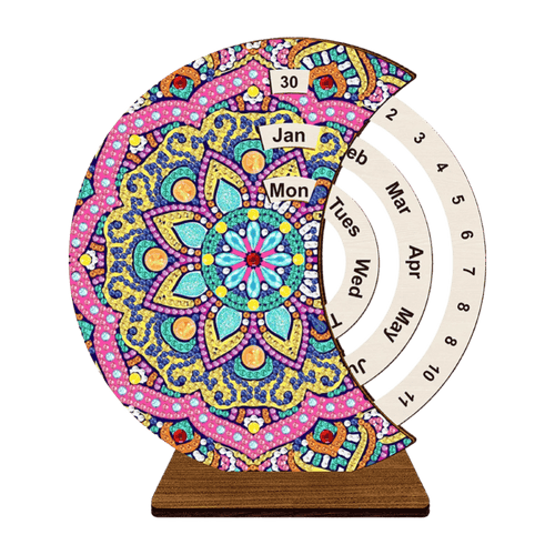 Diamond Painting Perpetual Calendar | Mandala