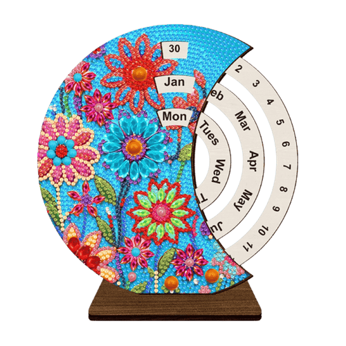 Diamond Painting Perpetual Calendar | Sunflowers