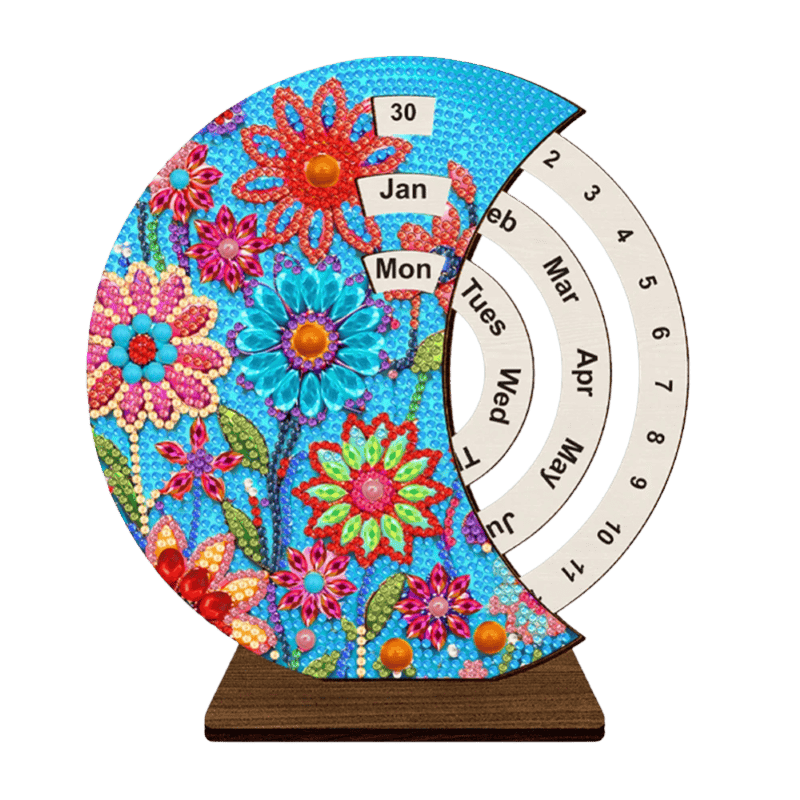 Diamond Painting Perpetual Calendar | Sunflowers