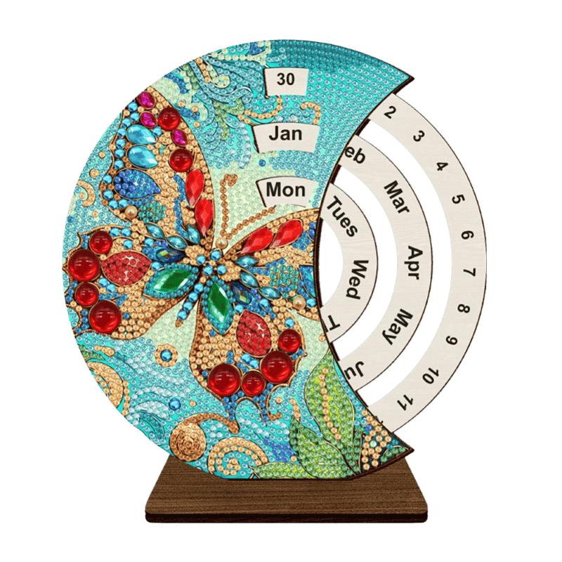 Diamond Painting Perpetual Calendar | Butterfly