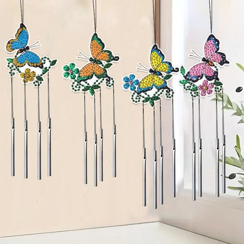 Diamond Painting Wind Chime Set of 4 | Butterflies
