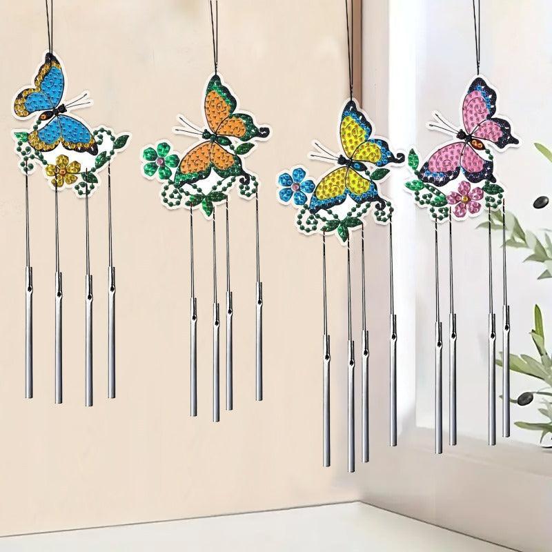 Diamond Painting Wind Chime Set of 4 | Butterflies