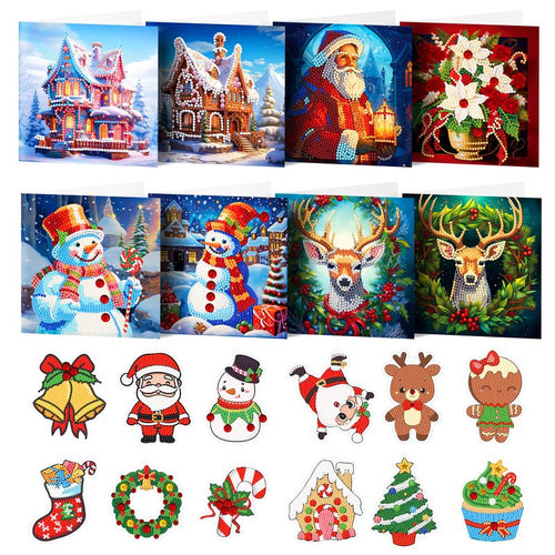 8 Christmas Cards + 12 Ornaments