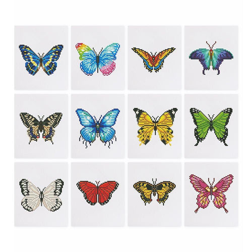 12 Mini Diamond Paintings - Butterfly set 2.0