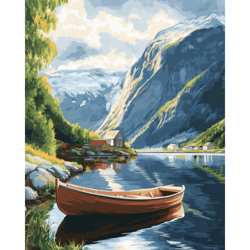 Boat at the Geirangerfjord in Norway