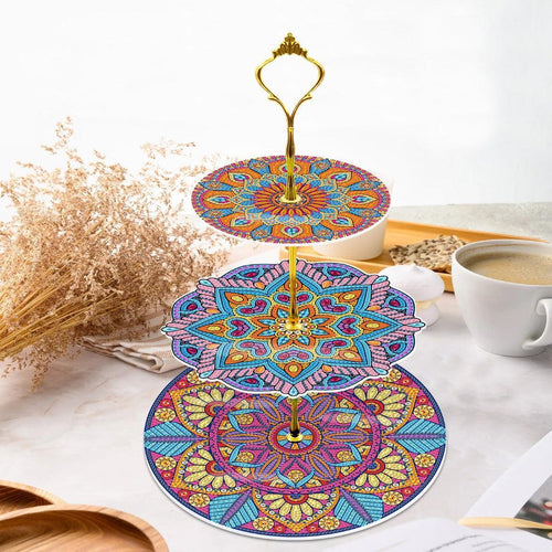 3-Tier Cupcake Stand Diamond Painting Kit