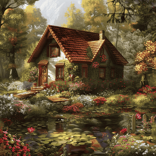 Cozy Little House in the Forest
