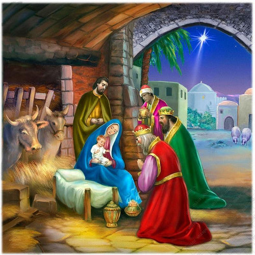 De Geboorte Van Jesus | Diamond Painting