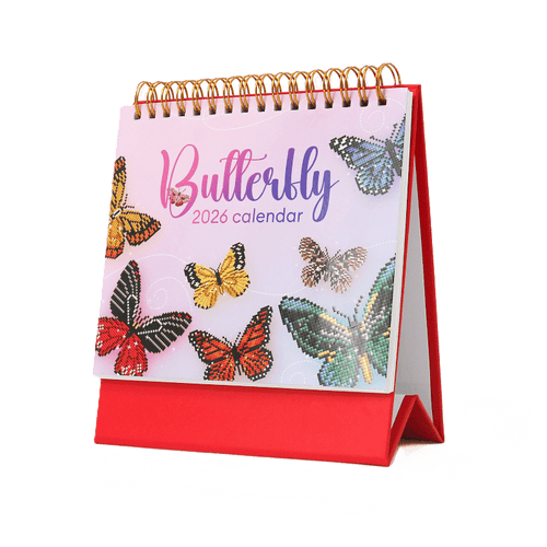 2026 Diamond Painting Desk Calendar – Butterfly Edition