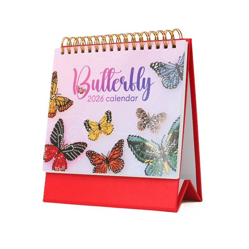 2026 Diamond Painting Desk Calendar – Butterfly Edition
