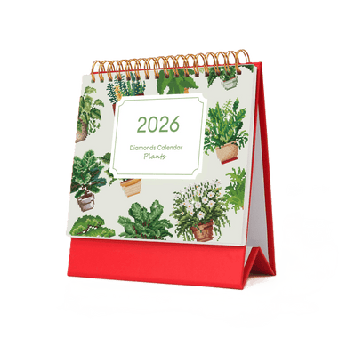 2026 Diamond Painting Desk Calendar – Plant Edition
