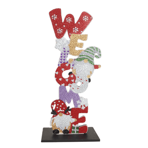 Diamond Painting Christmas Ornament – Welcome
