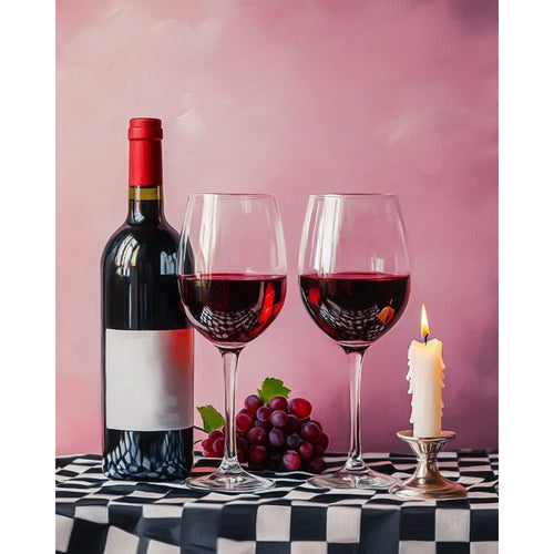 2 wine glasses
