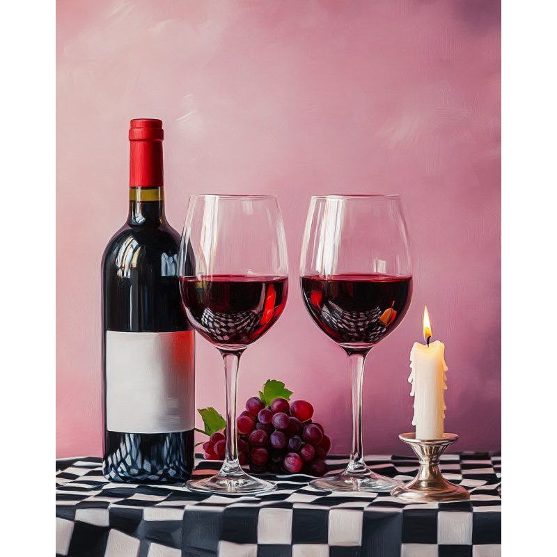 2 wine glasses