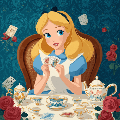 Alice playing cards