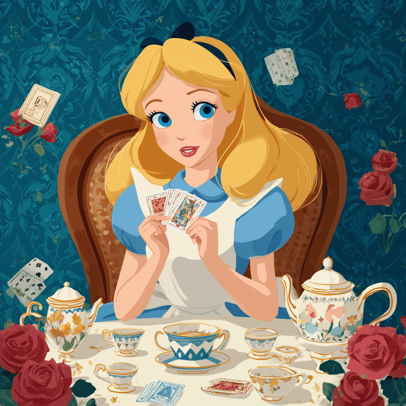 Alice playing cards