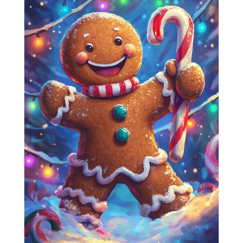 Happy gingerbread man