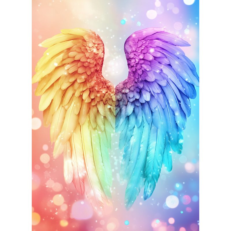 Colorful Angel Wings
