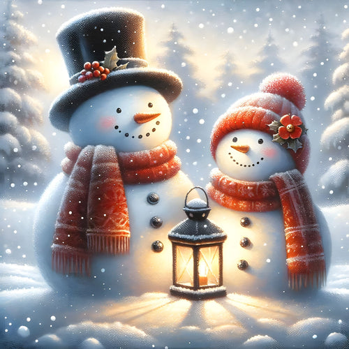 Snowman Couple