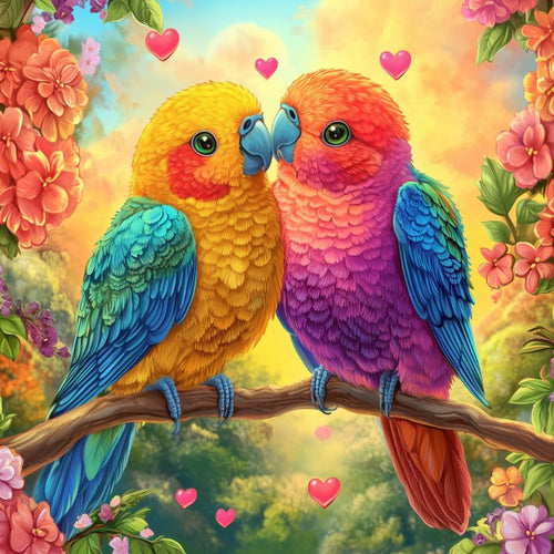Colorful birds