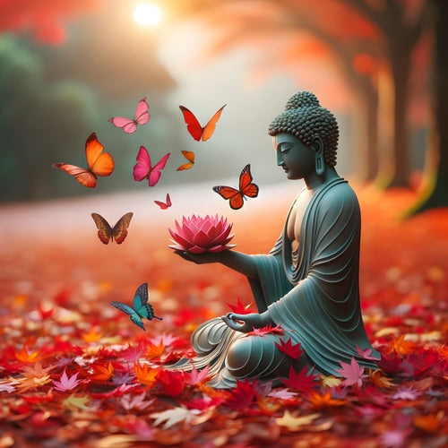 Buddha with Lotus Flower