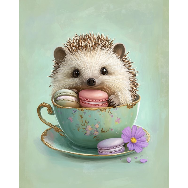 Hedgehog in teacup