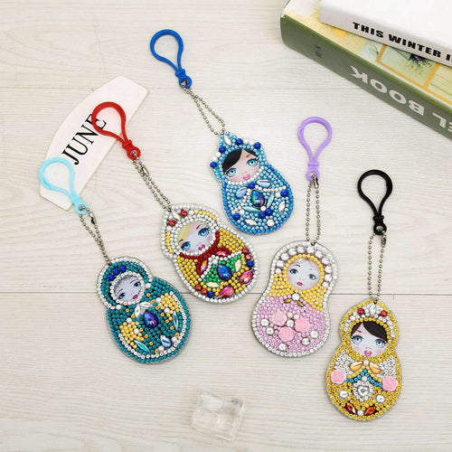 Keychain Russian Matryoshka | 5 pieces