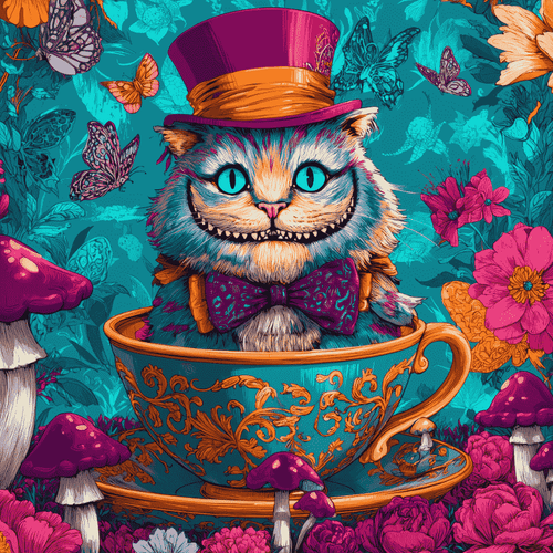 Mr. Cat in a cup