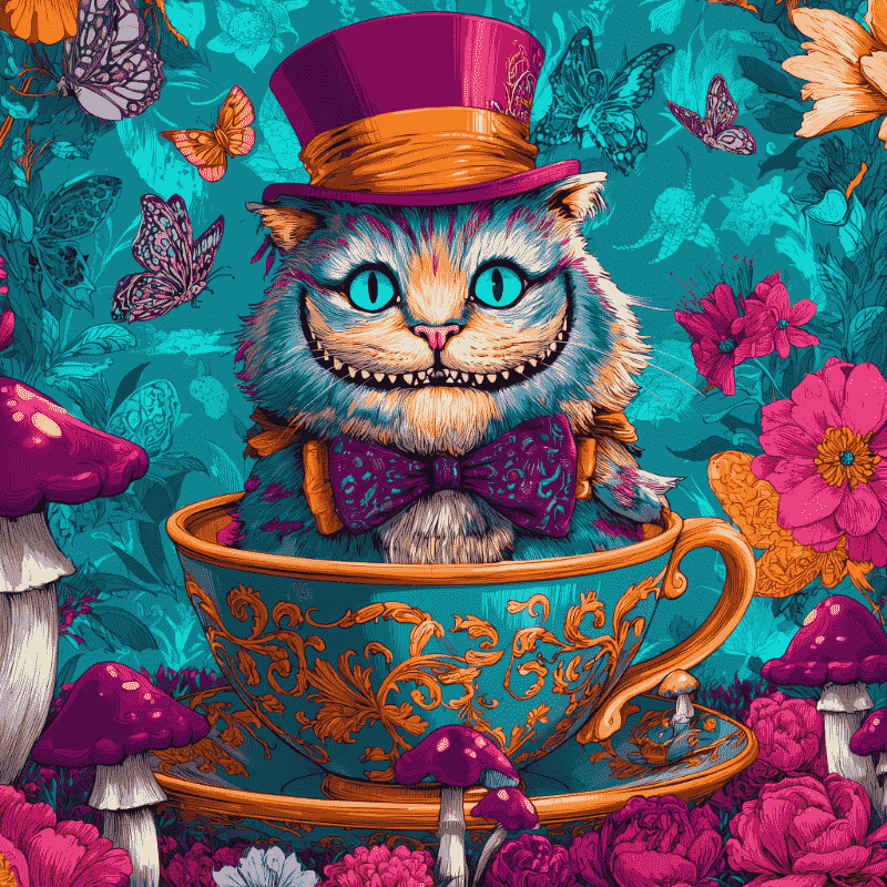 Mr. Cat in a cup