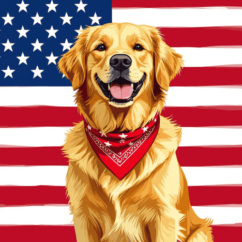 Patriotic Dog