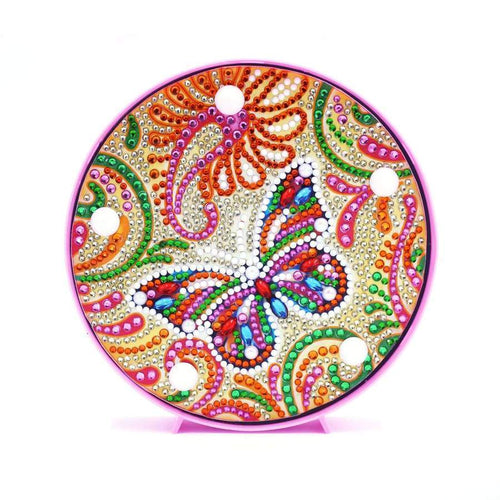 Round DP Light Colorful Butterfly