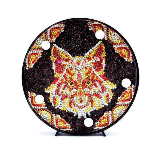 Round DP Light Mandala Fox
