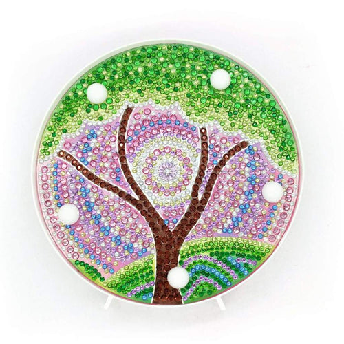 Round DP Light Mandala Green Tree