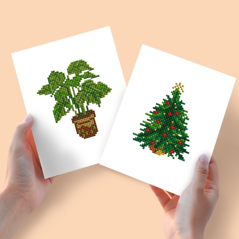 2 Mini Diamond Paintings – 6 Types