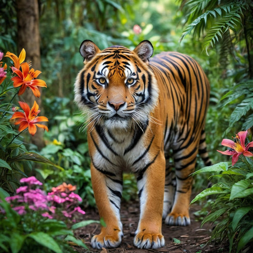 Tiger in the jungle