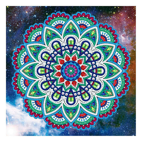 Mandala Green Red | Glow in the Dark