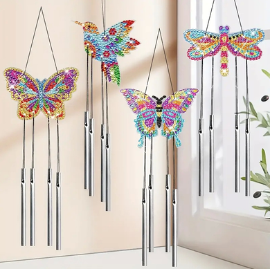 Diamond Painting Wind Chime Set of 4